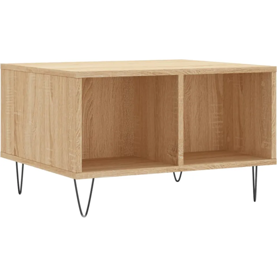 vidaXL Salontafel 60x50x36,5 cm bewerkt hout sonoma eikenkleurig, foto 3