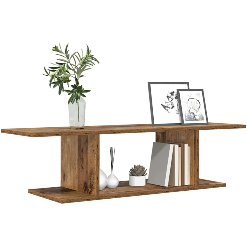 vidaXL Tv-meubelset 103 x 30 x 26,5 cm Bruin Bewerkt hout