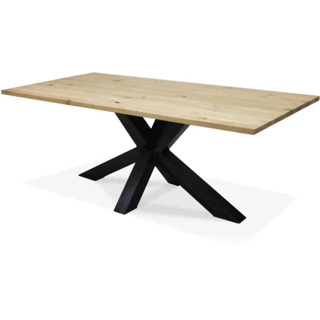 Eikenhouten tafel Pitts met matrixpoot