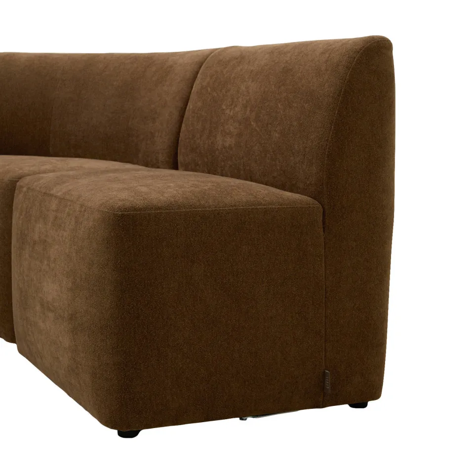 NOUS Living 1-zits element eetkamerbank Rhea bruin, foto 7