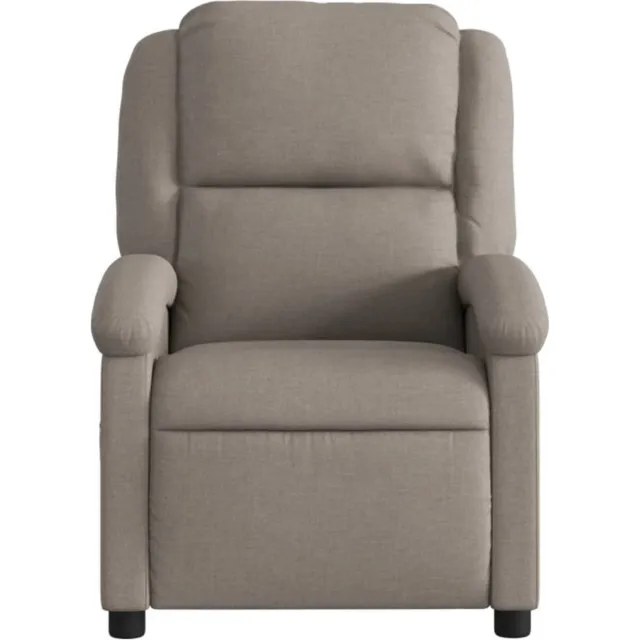 vidaXL Massagestoel - verstelbaar - stof - taupe