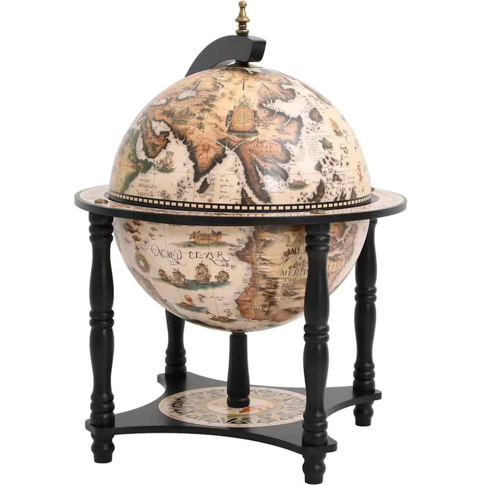 vidaXL Globebar massief eucalyptushout zwart, foto 3