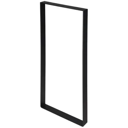 Duraline Tafelpoot Plat Staal Mat Zwart 4x38,5x71cm, foto 2