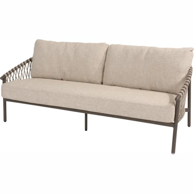 4 Seasons Outdoor Allora 3-zits lounge sofa Bruin / Terre, Taupe