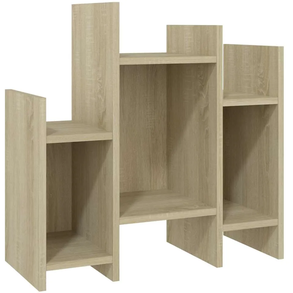 vidaXL Bijzetkast 60x26x60 cm bewerkt hout sonoma eikenkleurig Bruin