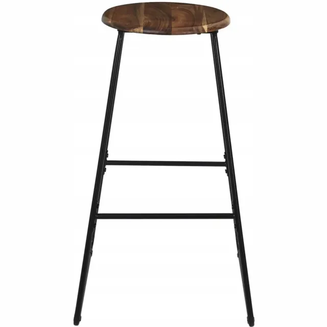 Artpro Industriële Houten Hoker Loft - Acacia & Zwart Metaal