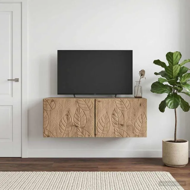 vidaXL Wandbeugel TV-kast 59,5 x 41 x 30 cm Artisanaal eiken, foto 2