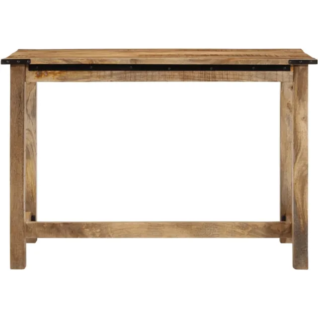 vidaXL Eettafel - 110x55x75 - cm - massief - mangohout Bruin