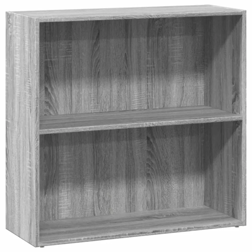 vidaXL Boekenkast 80x30x77 cm bewerkt hout grijs sonoma eikenkleurig, foto 3