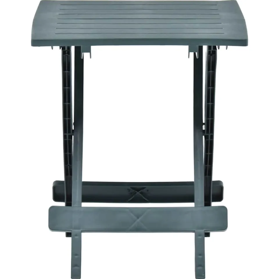 vidaXL Tuintafel inklapbaar 45x43x50 cm kunststof groen, foto 2