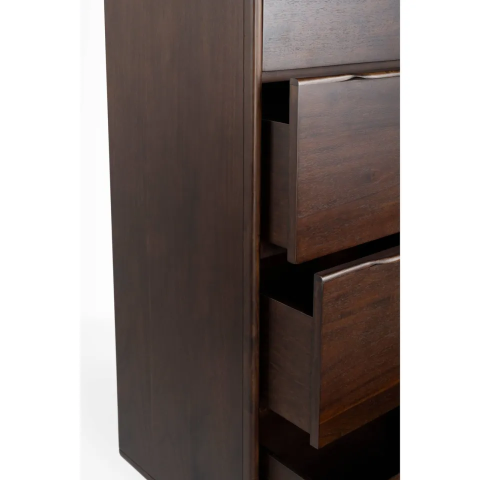 Dutchbone Elroy Ladekast Hoog 155 cm Walnootkleur Bruin, foto 4