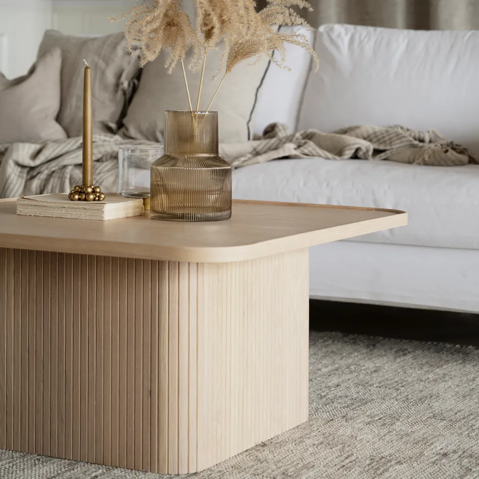 Rowico Home Sullivan houten salontafel whitewash - 80 x 80 cm, foto 2