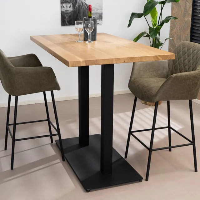 Bronx71 Bartafel Sven eikenhout 140 x 80 x 109 cm Bruin