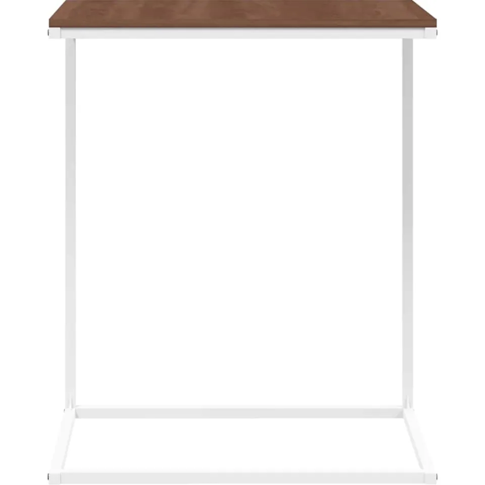 vidaXL Bijzettafel 55x35x66 cm bewerkt hout wit