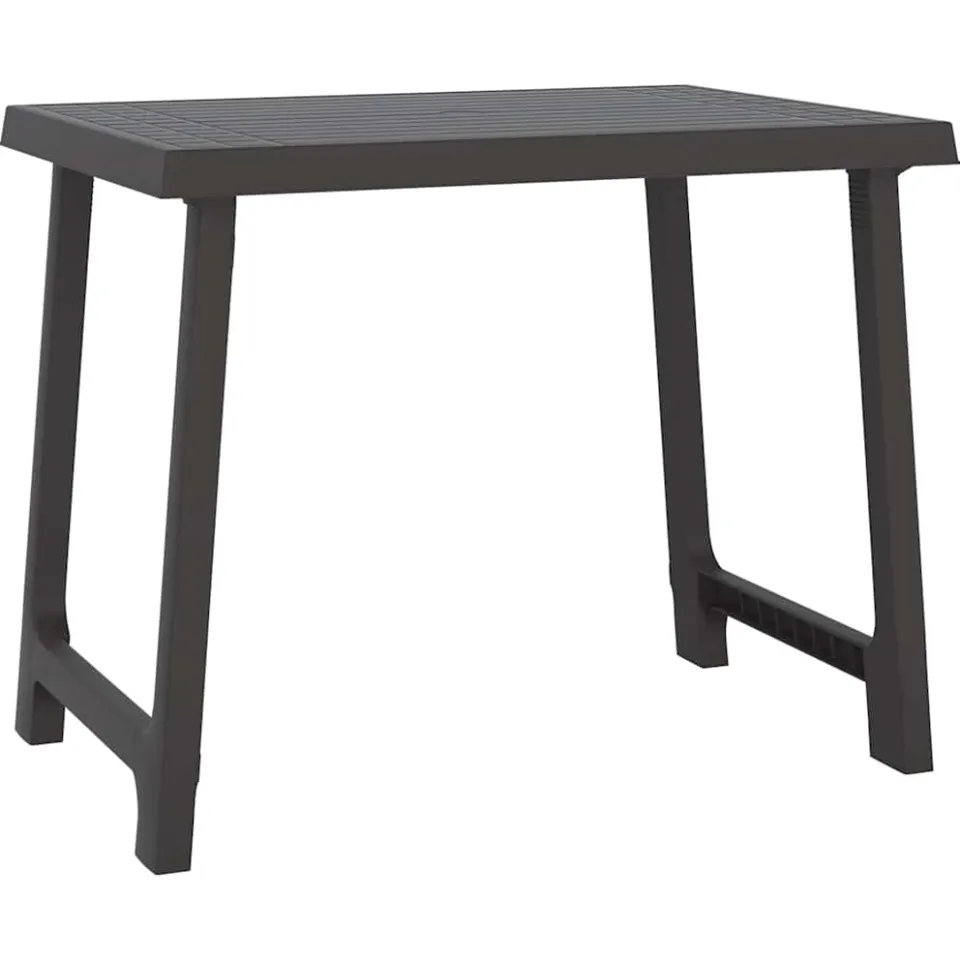 vidaXL Campingtafel hout-look 79x56x64 cm PP antracietkleurig, foto 3