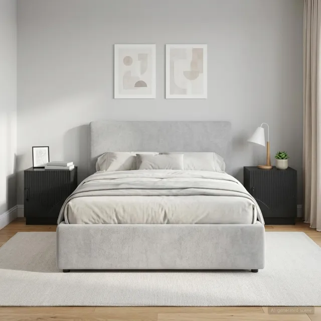 vidaXL Nachtkastje 2 st Zwart 43 x 34,5 x 47 cm Bewerkt hout, foto 2