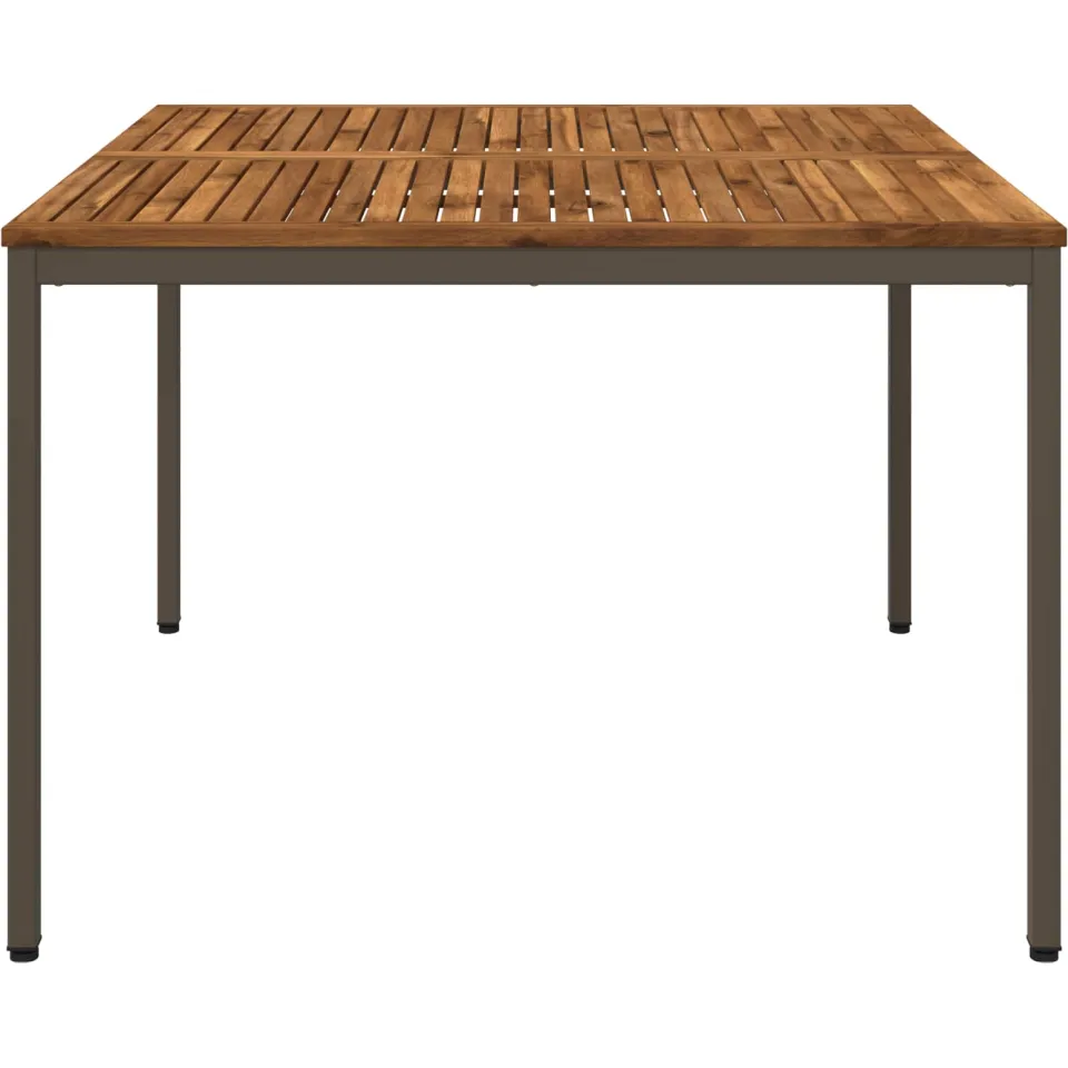 vidaXL Tuindiner tafel NAARDEN Natuurlijk en Koffie Bruin