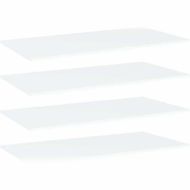 vidaXL Wandschappen 4 st 80x20x1,5 cm bewerkt hout wit