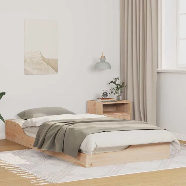 vidaXL Bedframe Bruin 80 x 200 cm Massief grenenhout