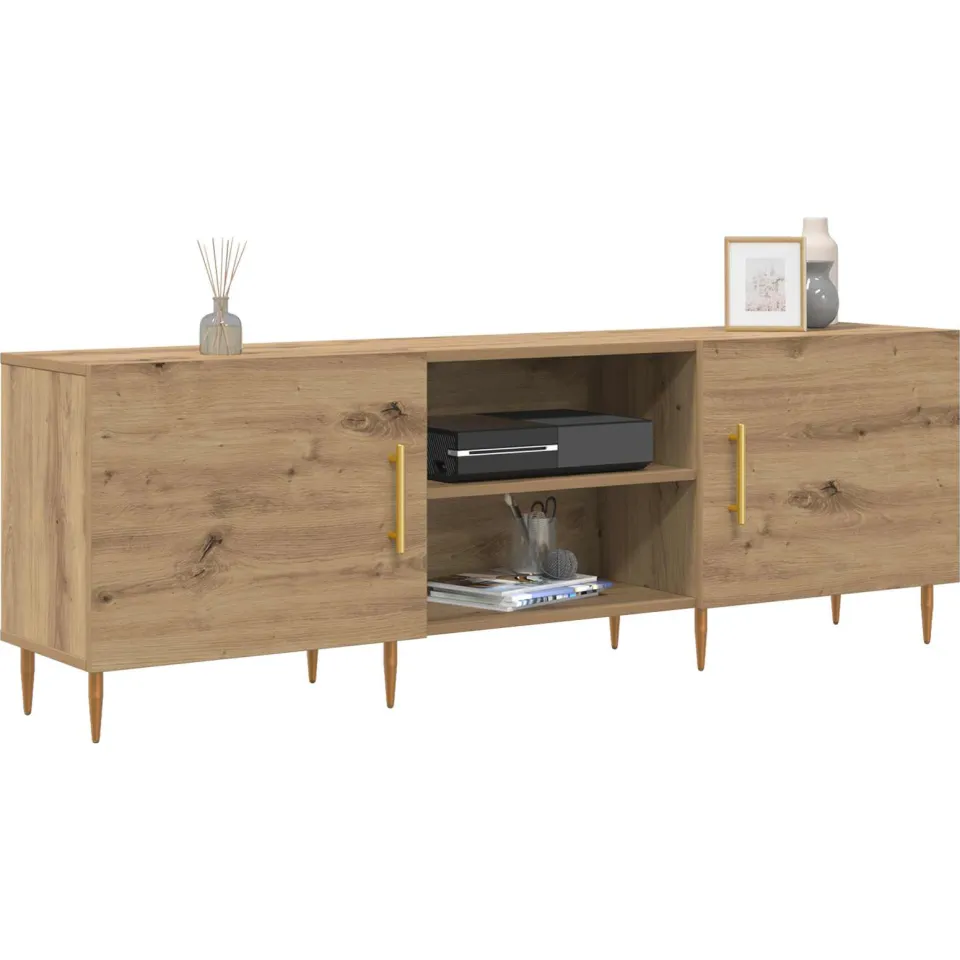 vidaXL TV-kast 150 x 30 x 50 cm artisanaal eikenkleurig Bewerkt hout, foto 3