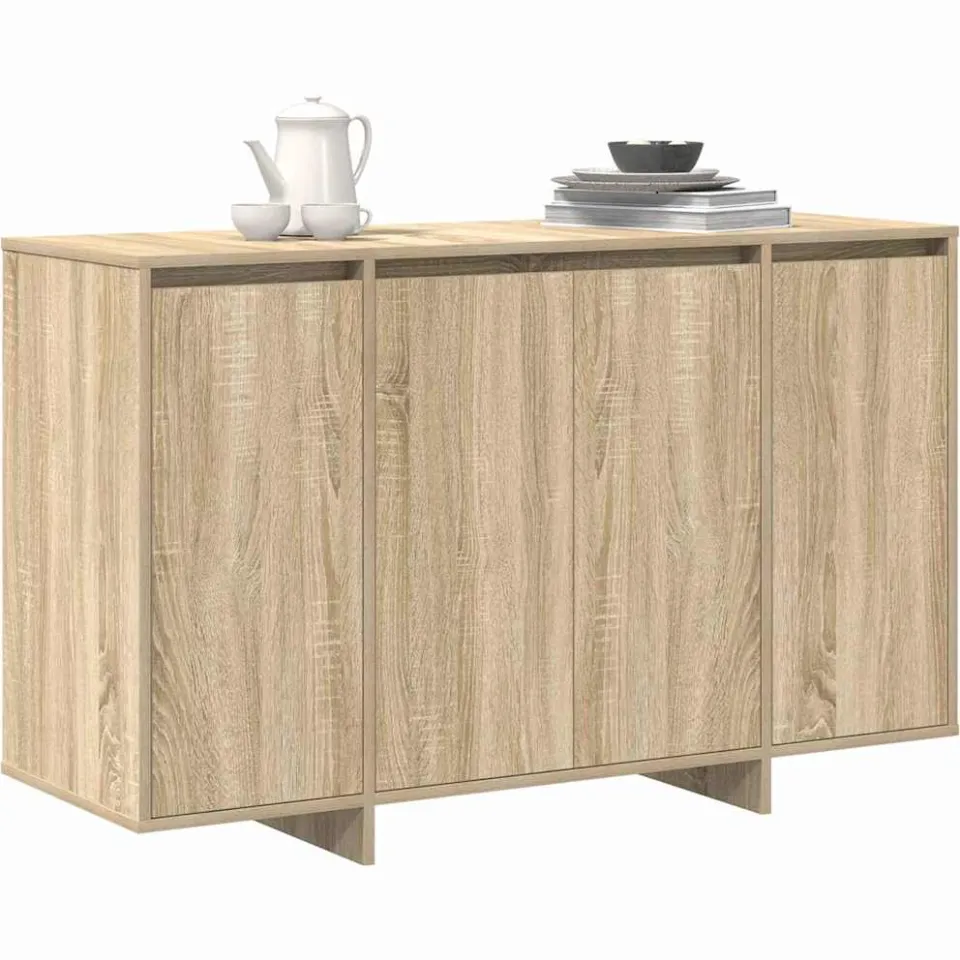 vidaXL Dressoir Sonoma Eiken 120 x 41 x 75 cm Bewerkt hout