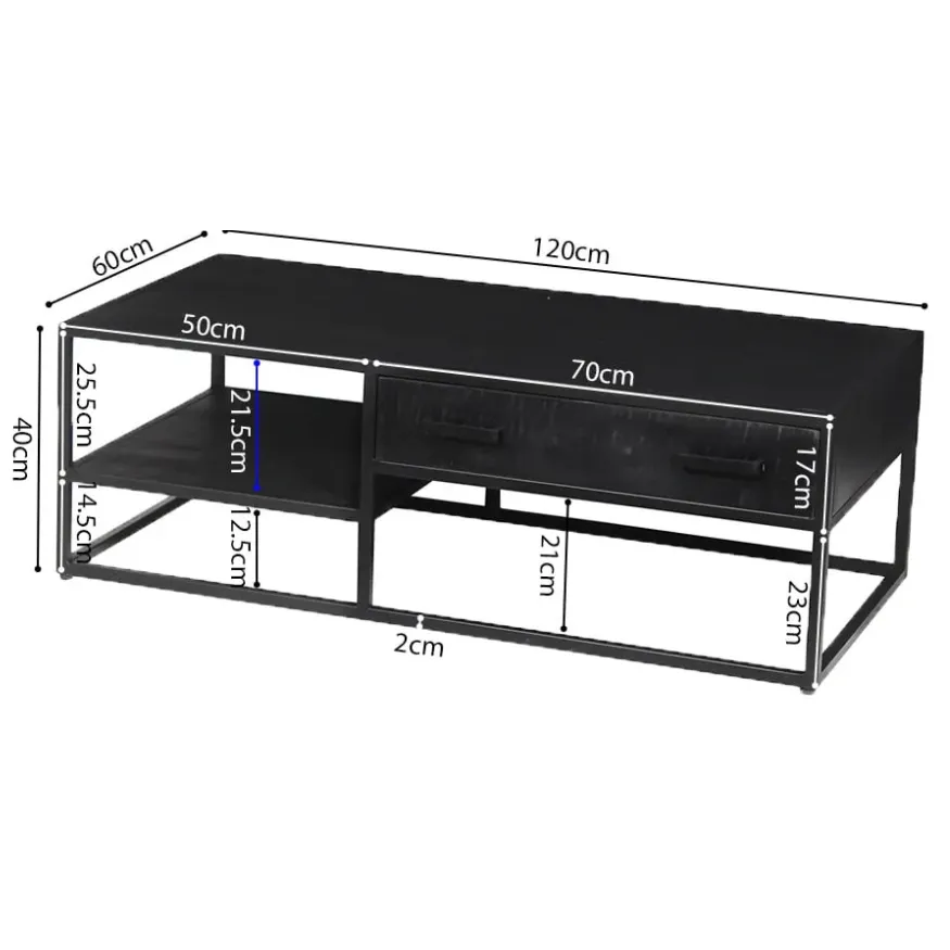 Salontafel Otis zwart, foto 3