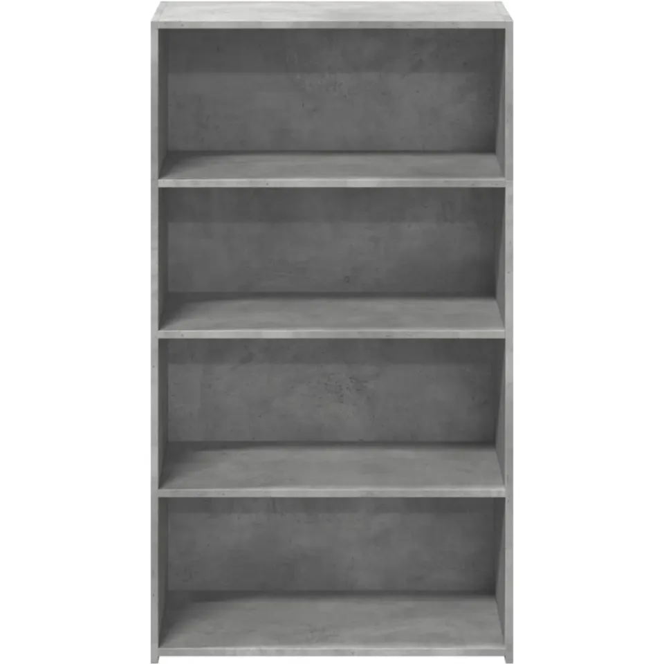 vidaXL Hoge kast 70x41x124 cm bewerkt hout betongrijs