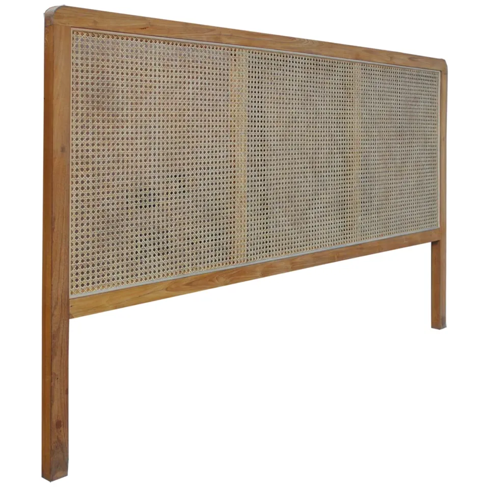 Artistiq Living Shakina hoofdbord teakhout en rotan
