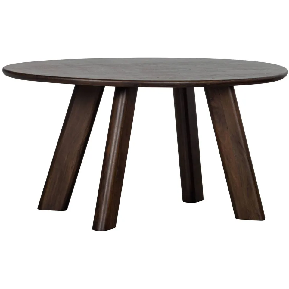 WOOOD Roundly Eetkamertafel - Mangohout - Walnoot - 76x160x110, foto 3