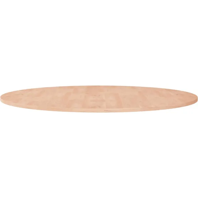 vidaXL Tafelblad rond Ø90x1,5 cm onbehandeld massief eikenhout Bruin