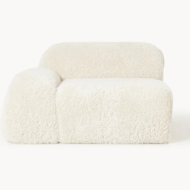 Westwing Collection Teddy-hoekmodule Wolke Wit