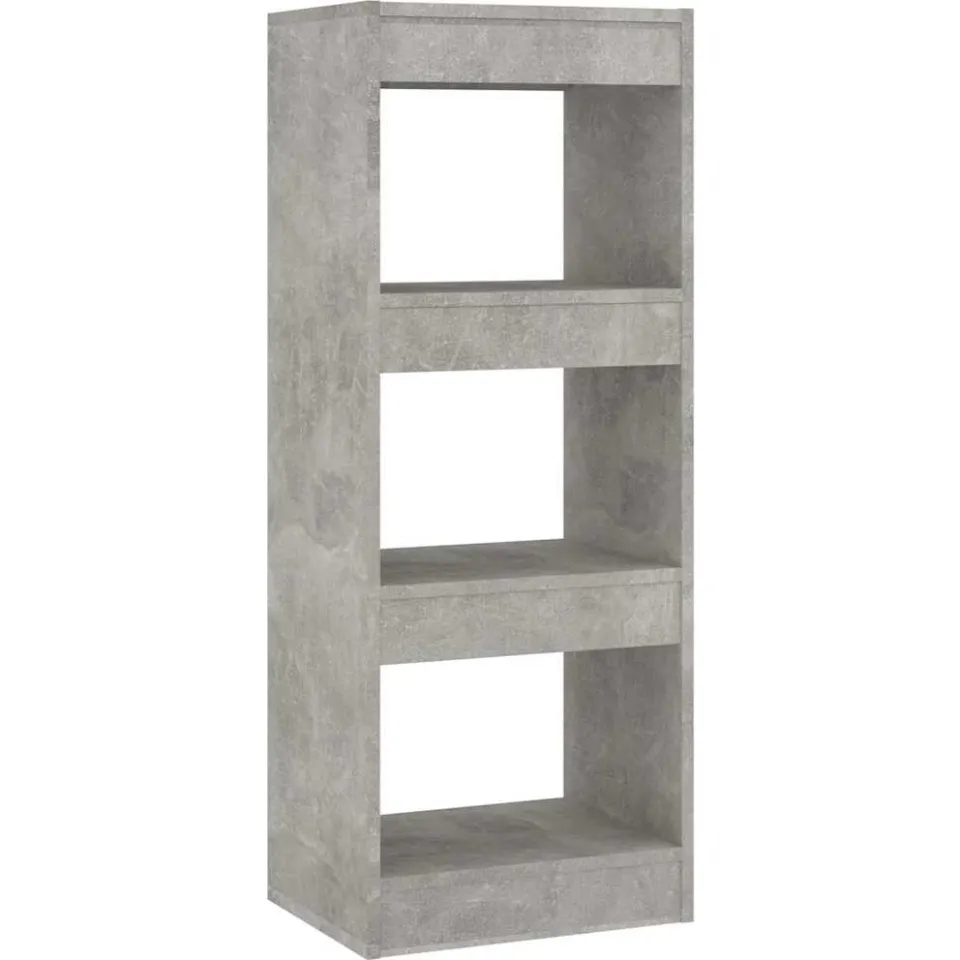 vidaXL Boekenkast/kamerscherm 40x30x103 cm bewerkt hout betongrijs