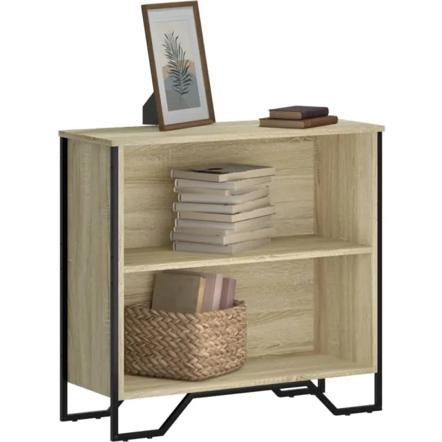 vidaXL Boekenkast 80x31x74,5 cm bewerkt hout sonoma eikenkleurig Bruin