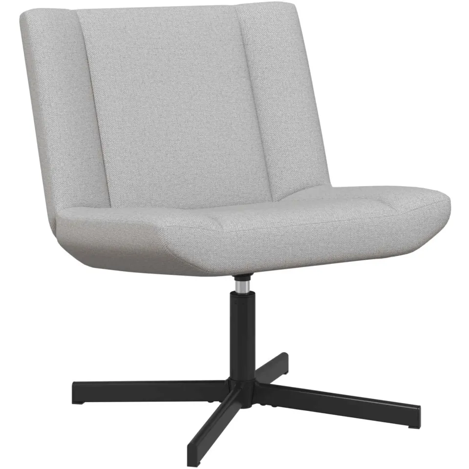 vidaXL Draaistoel Wolkengrijs 63 x 75 x 76 cm Stof grijs, foto 4