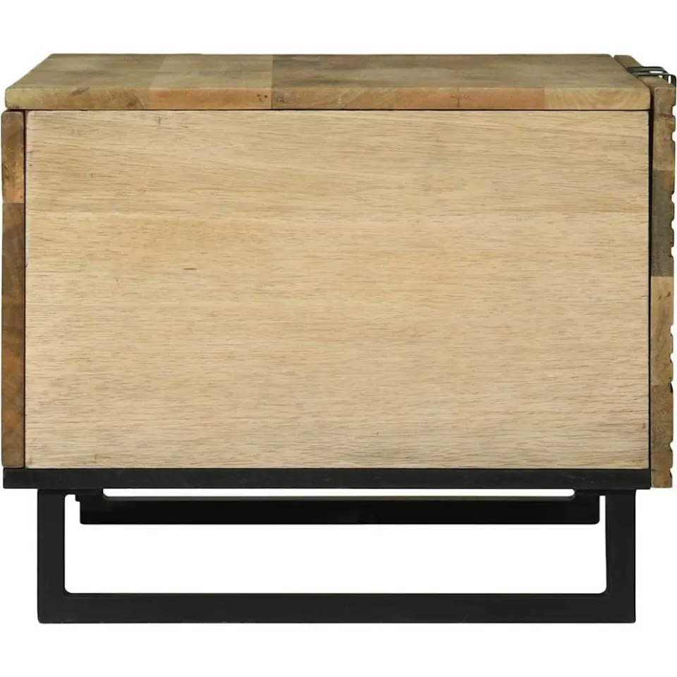 vidaXL Salontafel Naturel 80 x 50 x 40 cm Bewerkt hout, foto 4