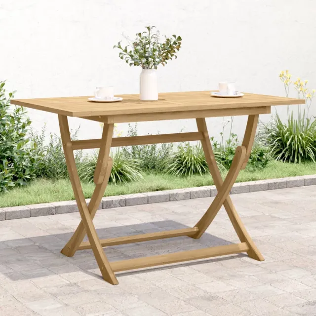vidaXL Tuintafel inklapbaar 120x70x75 cm massief acaciahout Bruin