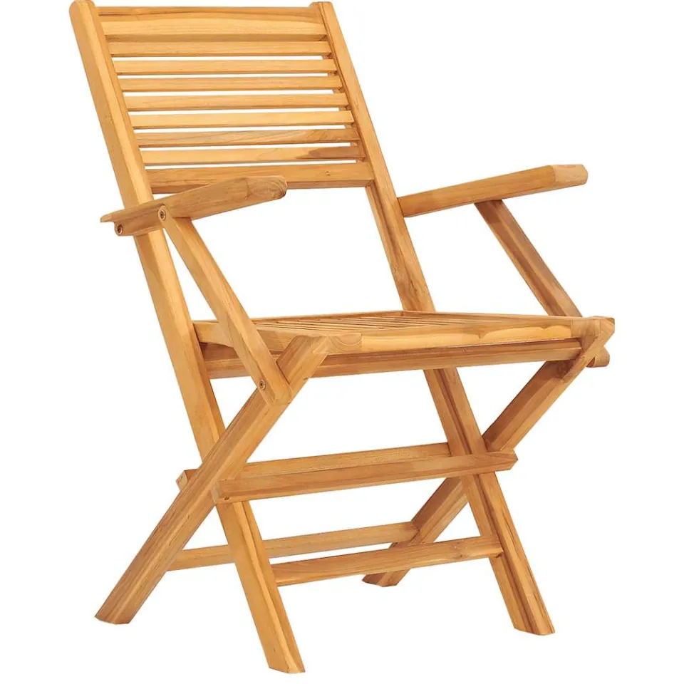 vidaXL 7-delige Tuinset massief teakhout bruin, foto 4