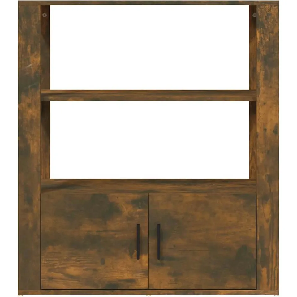 vidaXL Dressoir 80x30x90 cm bewerkt hout gerookt eikenkleurig, foto 3