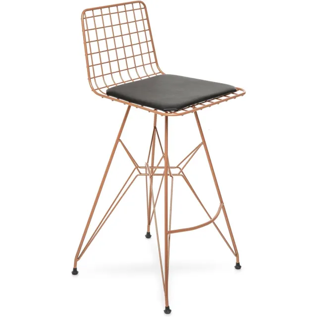 Musson Wire Chair - barkruk - Draadkruk - eetkamerstoel - Brons - Wire Chair Barkruk - Tuinstoel - Draadstoel - Stoelen