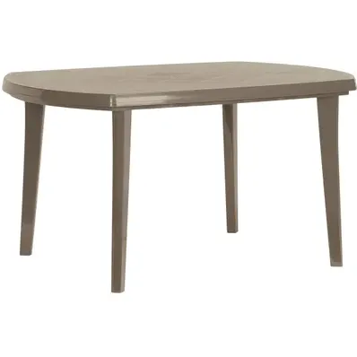 Jardin Tuintafel Elise Kunststof Cappuccino 137x90cm Taupe