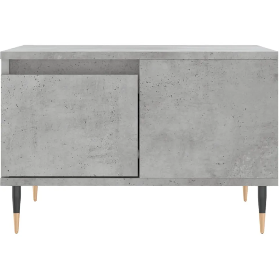 vidaXL Salontafel 55x55x36,5 cm bewerkt hout betongrijs