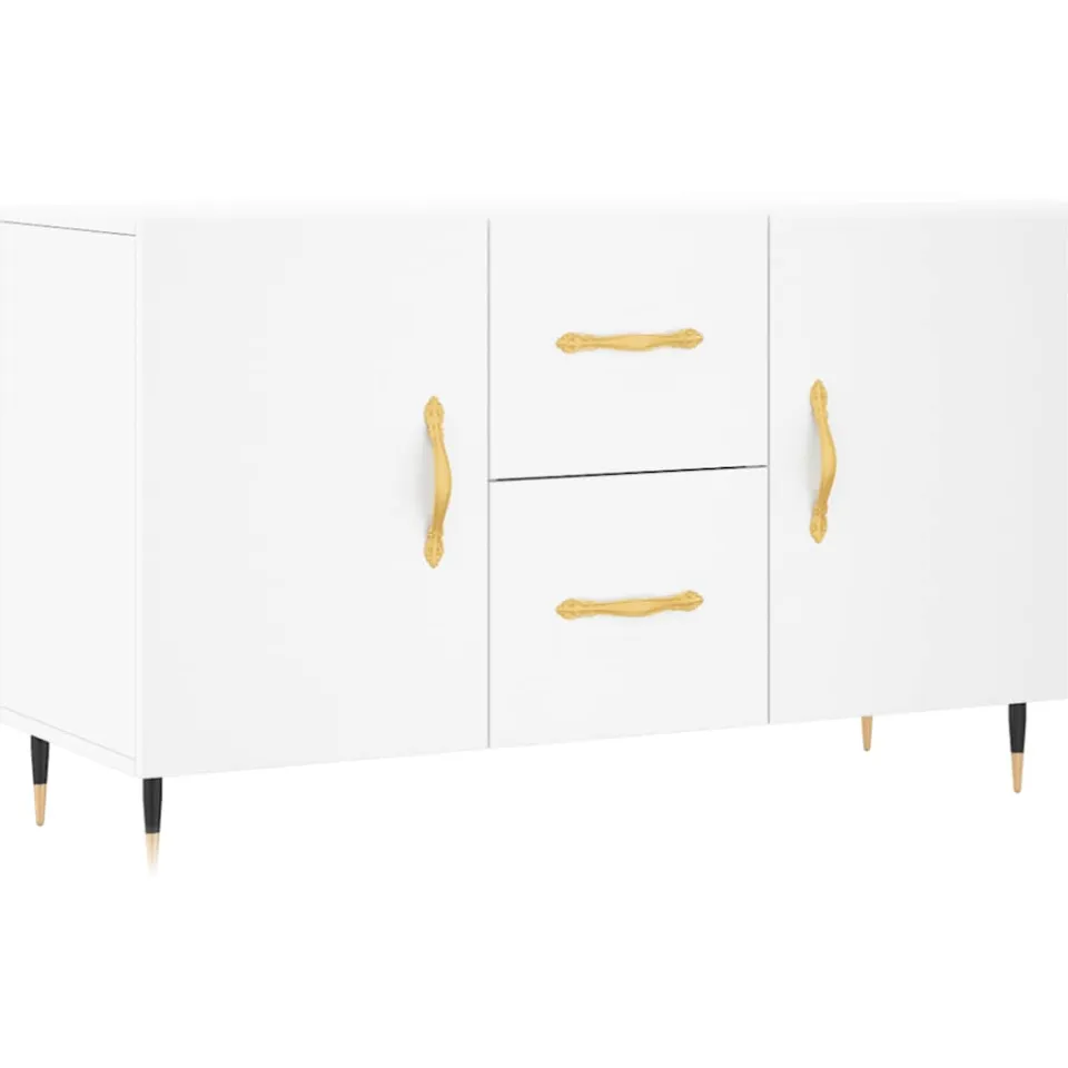 vidaXL Dressoir 100x36x60 cm bewerkt hout wit, foto 3