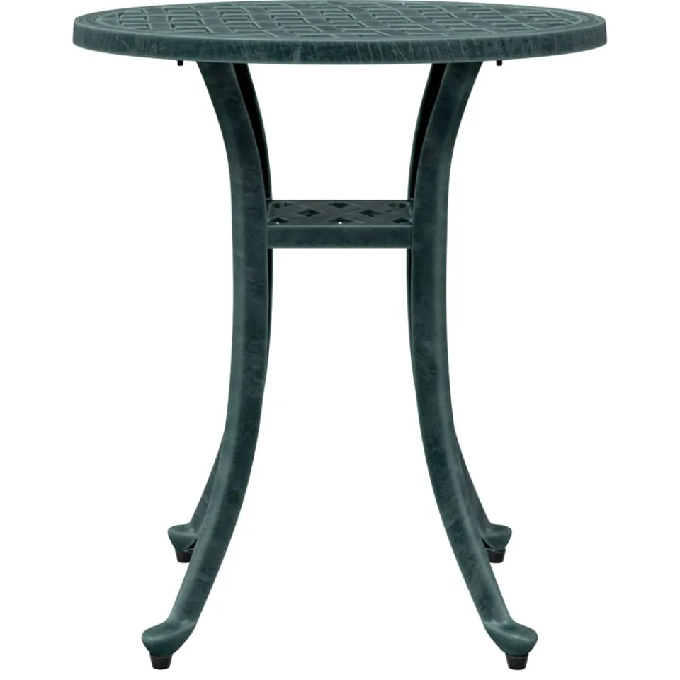 vidaXL Tuintafel Ø 48x53 cm gietaluminium groen, foto 4