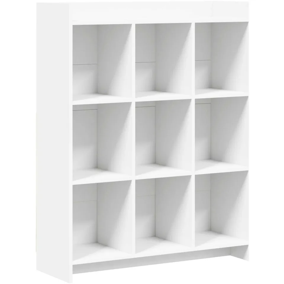 vidaXL Boekenkast Wit 87,5 x 30 x 111 cm Bewerkt hout, foto 3