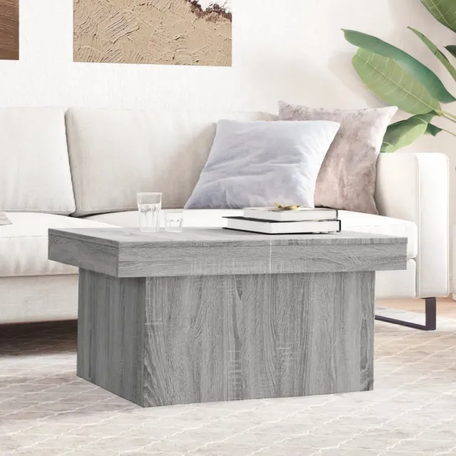 vidaXL Salontafel 100x55x40 cm bewerkt hout grijs sonoma eikenkleurig, foto 2
