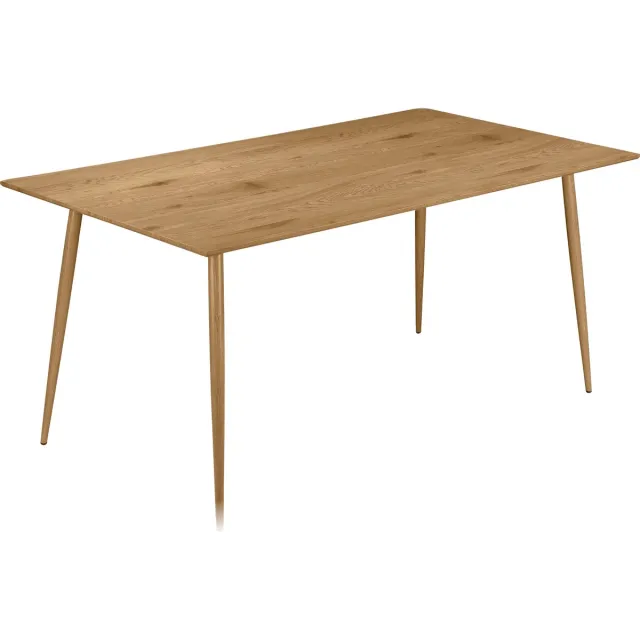 Notio Living Monza-Eettafel - 160 cm - Eikenlook Bruin