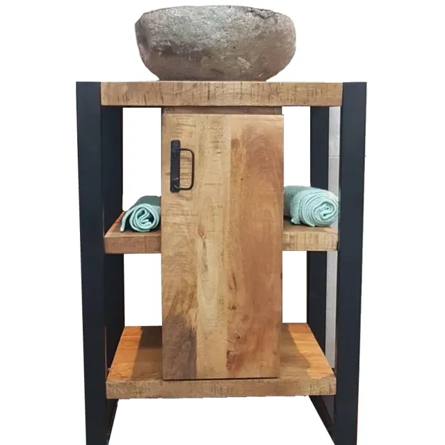 Boss & Wessing Mineola onderkast mangohout mat zwart