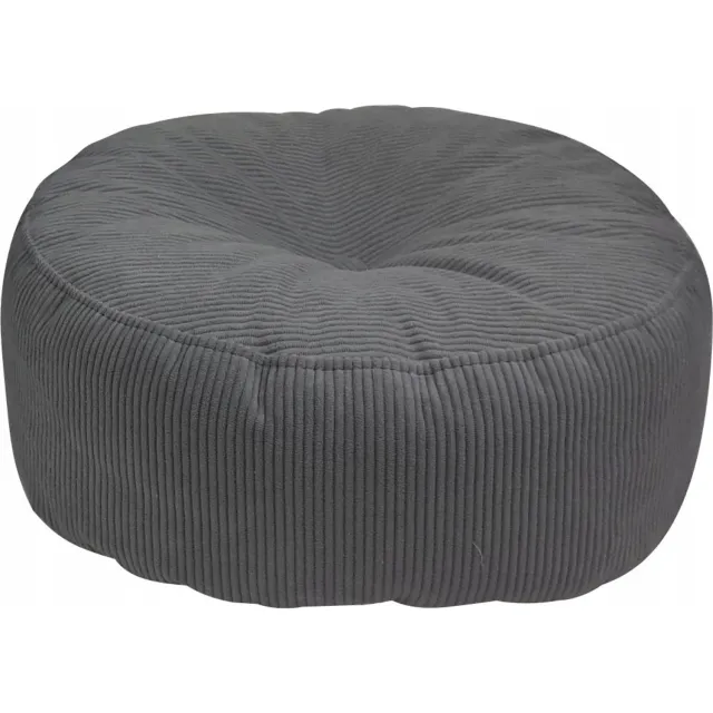 Syma Grijze Corduroy Poef Roller - Comfortabel & Stijlvol Grijs