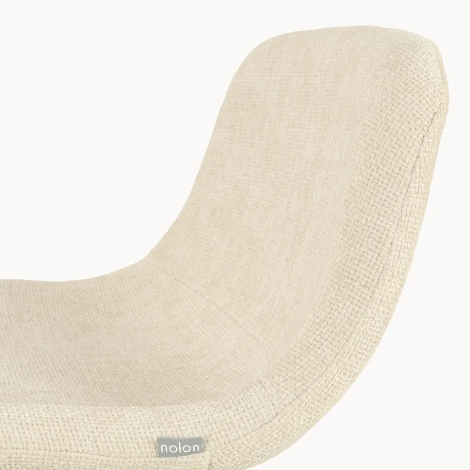 Nolon Niva-Mats draaibare tulp barkruk cottonbeige - verstelbaar - beige onderstel, foto 5