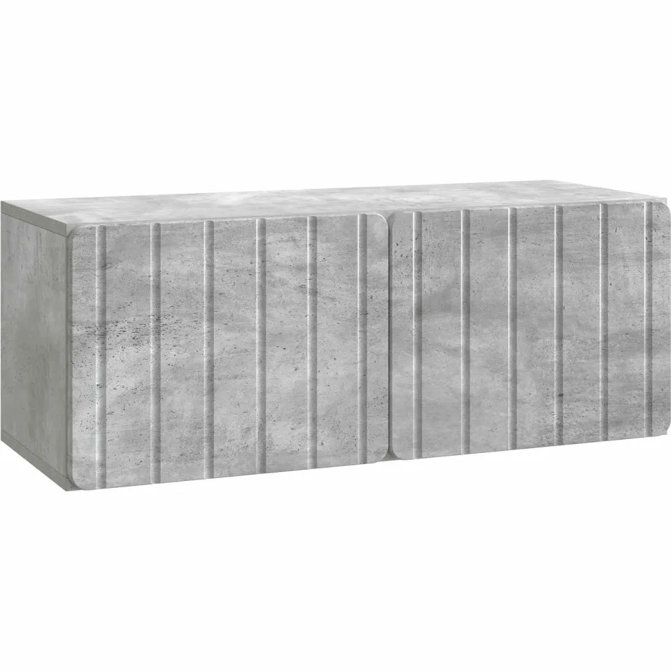 vidaXL Wandbeugel TV-kast 78,5 x 31 x 30 cm Betongrijs Bewerkt hout